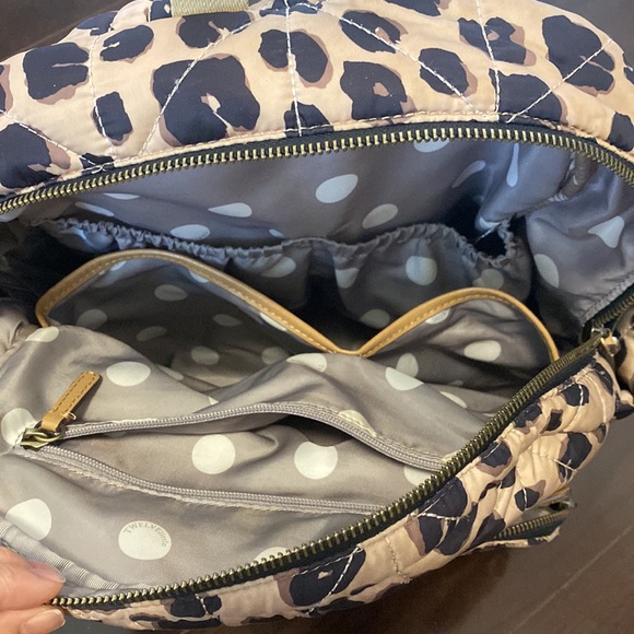Twelvelittle companion diaper backpack in leopard print - Picture 7 of 10